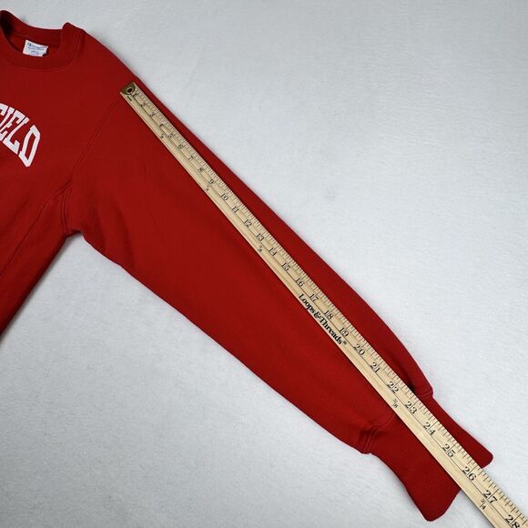 Fairfield University College Sweatshirt Sz S Red Crewneck Champion Reverse Weave - Picture 15 of 15
